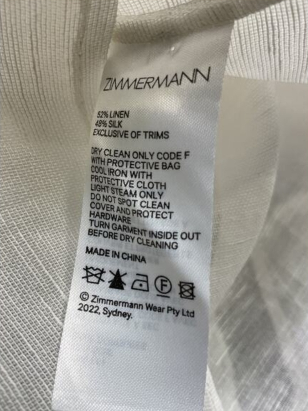 Zimmermann Cream Puff-Sleeve Tie-Neck Blouse - Picture 8 of 8